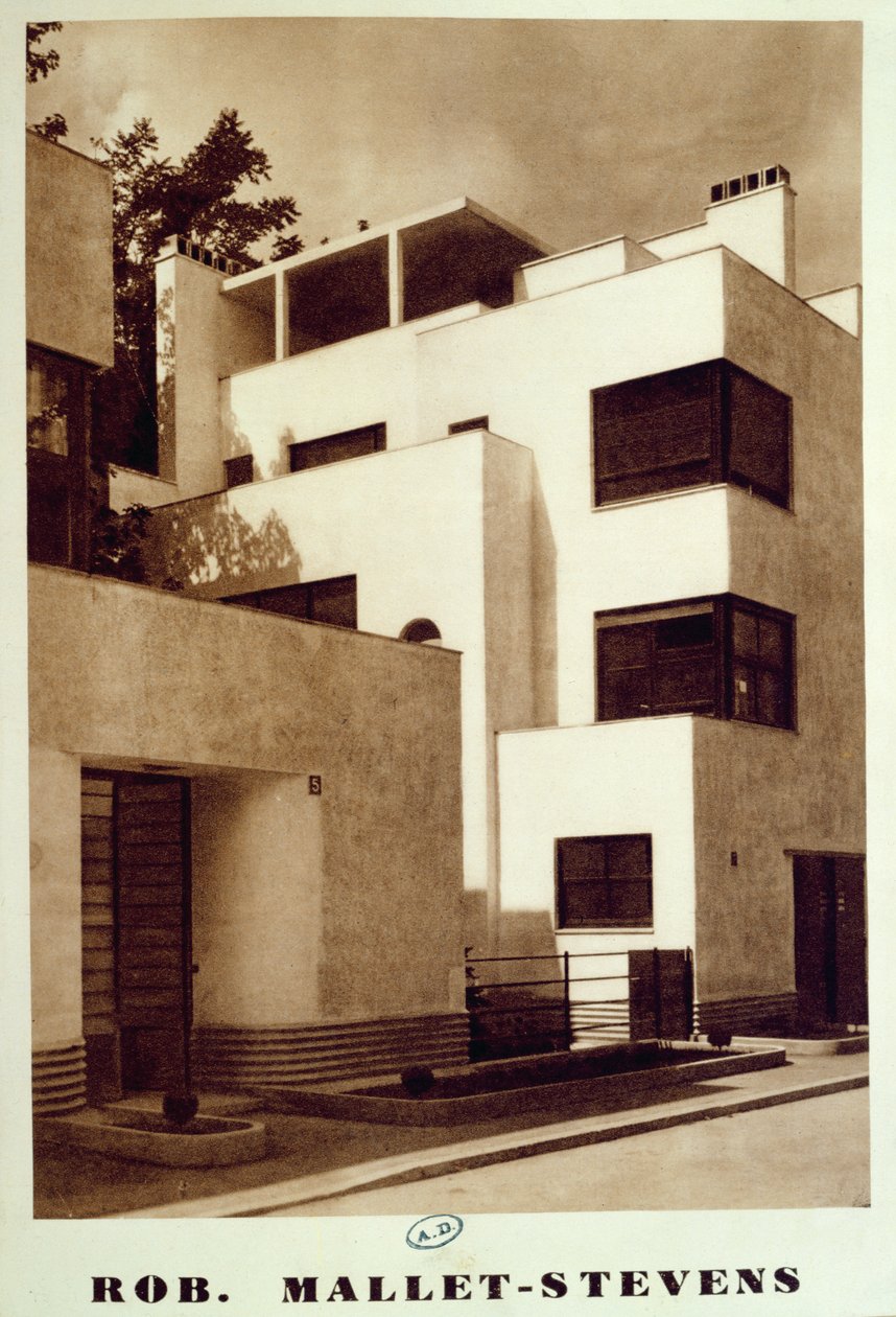 घर पर मैलेट-स्टीवंस, पेरिस में 16 वीं व्यवस्था, c.1930 द्वारा रॉबर्ट मैलेट स्टीवंस