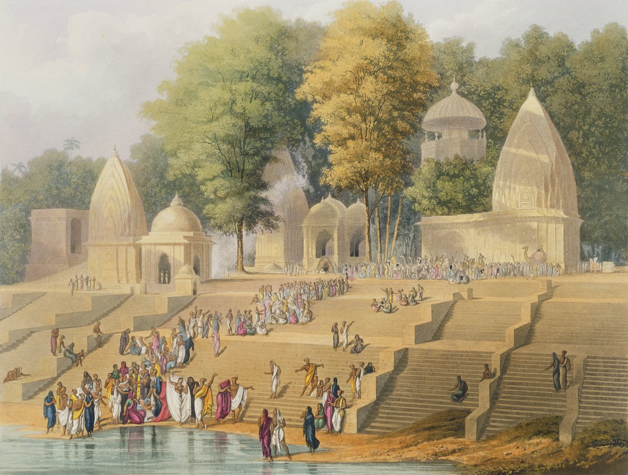 जे। विलिस और एच। मेलविले द्वारा रचित &39;सीन, कॉस्ट्यूम एंड आर्किटेक्चर ऑफ इंडिया&39; के वॉल्यूम I से एक सूटी या एक हिंडू विडो के विसर्जन की तैयारी, आरजी रीव, पब द्वारा उत्कीर्ण। स्मिथ द्वारा द्वारा रॉबर्ट मेलविले ग्रिंडले