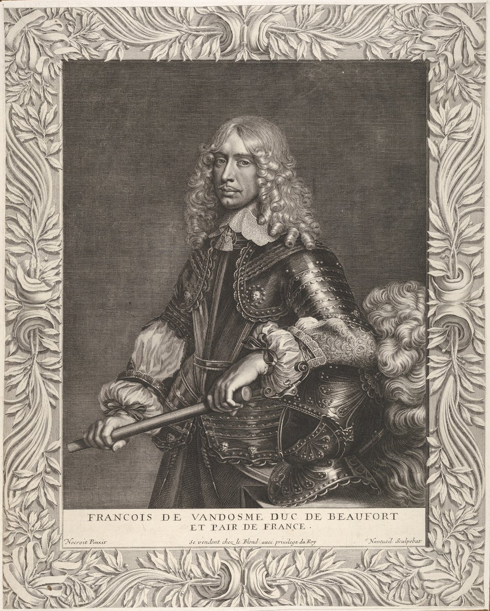 फ्रांकोइस डे वेंडोमे, ड्यूक ऑफ बीफोर्ट, सीए। 1649। द्वारा रॉबर्ट नेंटुइल