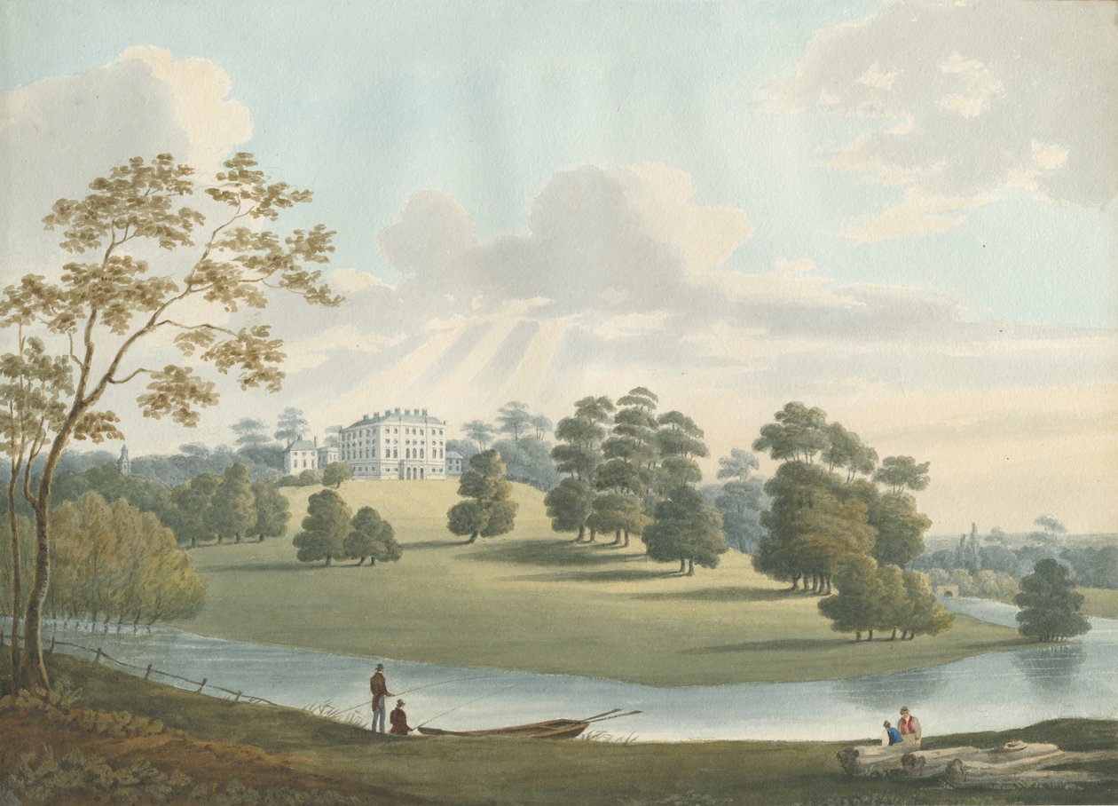 पटशूल हाउस: वाटर कलर पेंटिंग, एनडी [1826] द्वारा रॉबर्ट नोयस