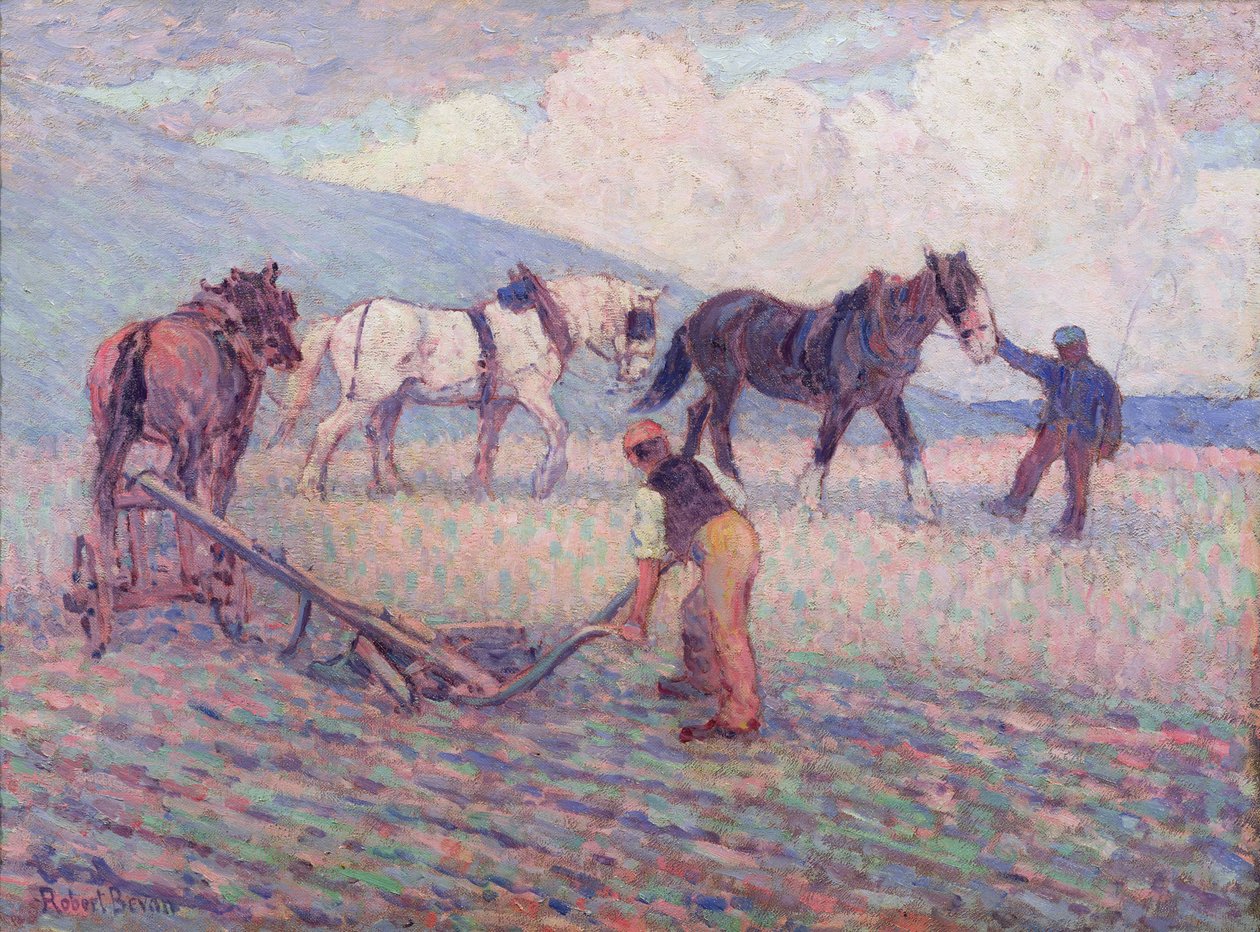द टर्न-राइस प्लाव, c.1909 द्वारा रॉबर्ट पोलहिल बेवन