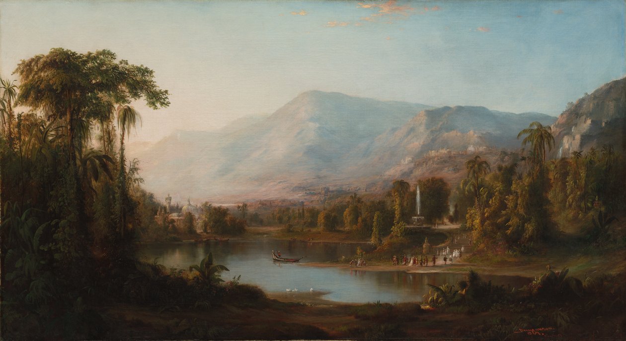 कश्मीर की घाटी, 1867। द्वारा रॉबर्ट एस डंकनसन