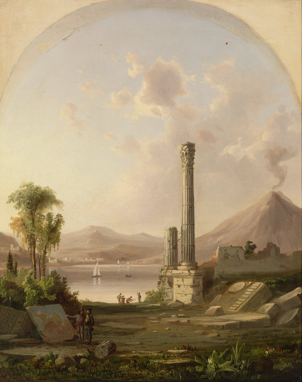 पोम्पेई, 1855। द्वारा रॉबर्ट सेल्डन डंकनसन
