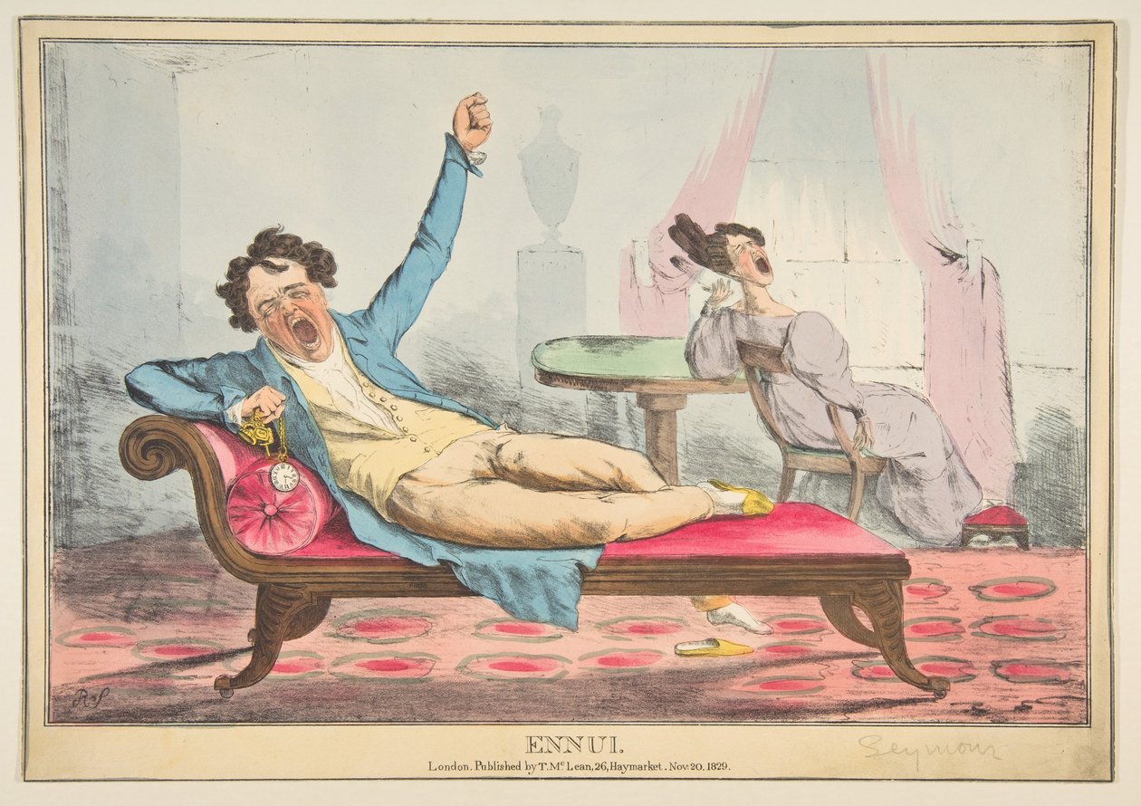 बोरियत, 20 नवंबर, 1829। द्वारा रॉबर्ट सीमोर