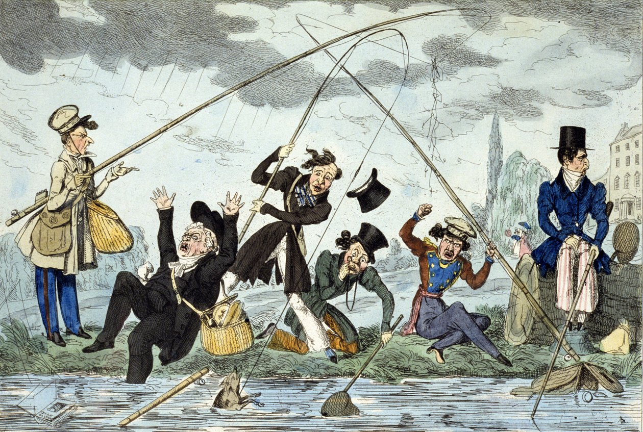 वाल्टनाइजिंग या ग्रीन-लैंड फिशरमैन, c.1830 (रंगीन उत्कीर्णन) द्वारा रॉबर्ट सीमोर