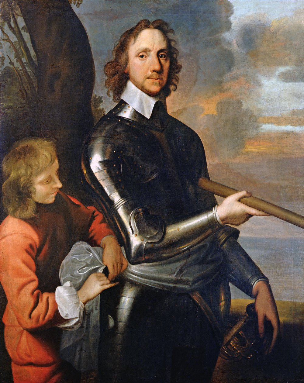 ऑलिवर क्रॉमवेल का पोर्ट्रेट (1599-1658) 1649 द्वारा रॉबर्ट वाकर