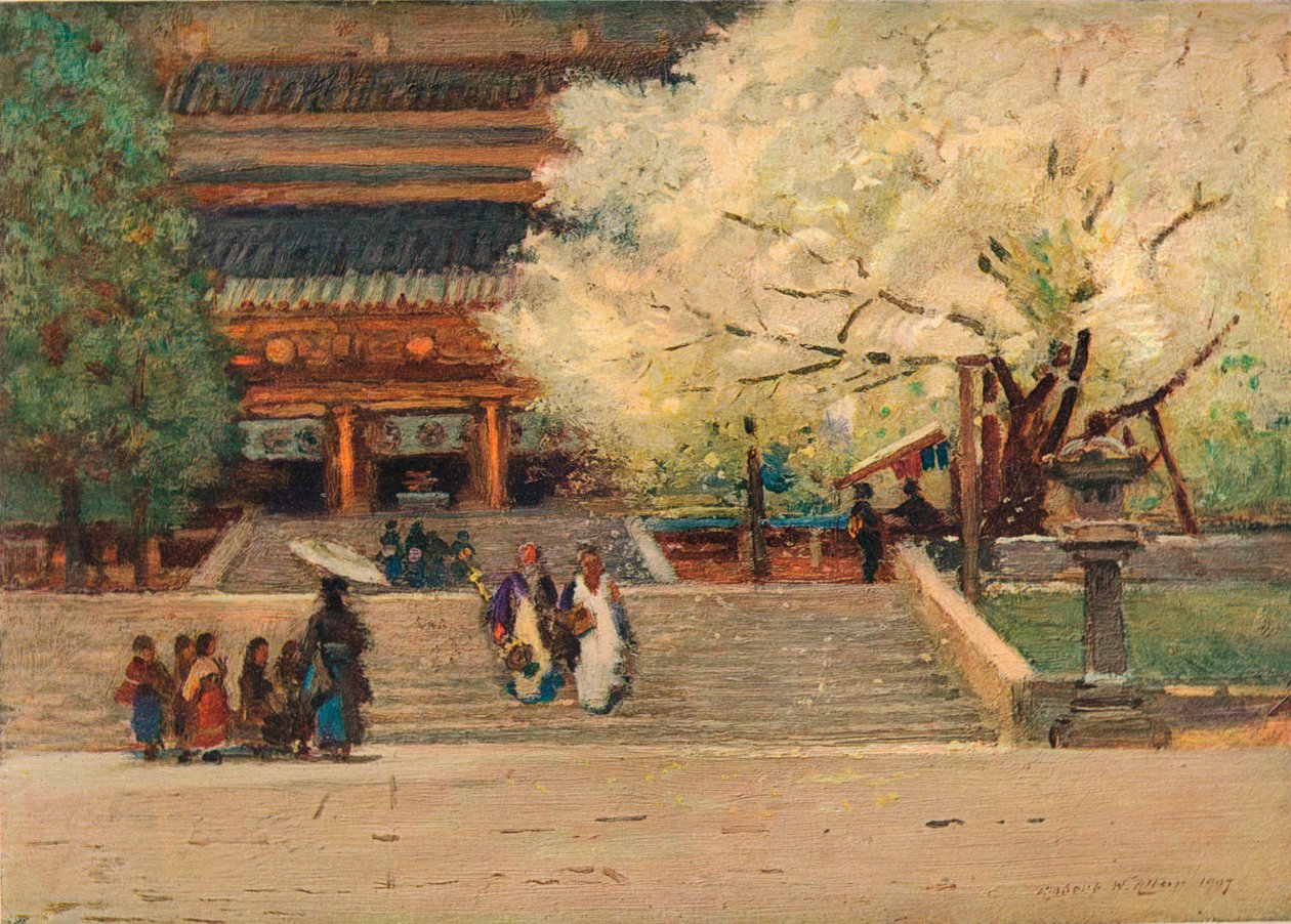 निको, जापान में मंदिर, c1908 द्वारा रॉबर्ट वियर एलन
