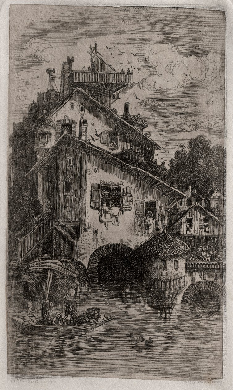 द मिल, 1866। द्वारा रोडोलफे ब्रेज़िन