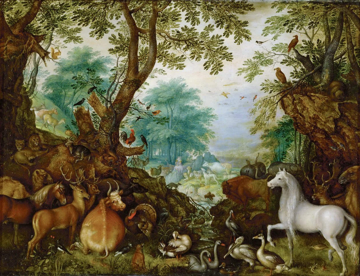 Orphee parmi les animaux - जानवरों के बीच Orpheus - Roelant (Roelandt) सेवरी (1576-1639)। तांबे पर तेल, सीए 1628। आयाम: 27.5x36 सेमी। कला इतिहास संग्रहालय, विनीज़ द्वारा रोलांड जैकब्स Savery