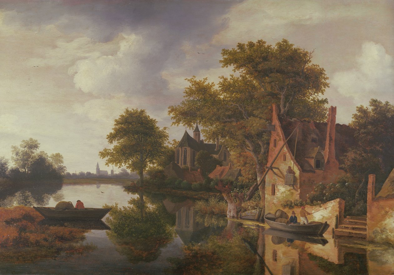 नदी का लैंडस्केप द्वारा Roelof Van Vries
