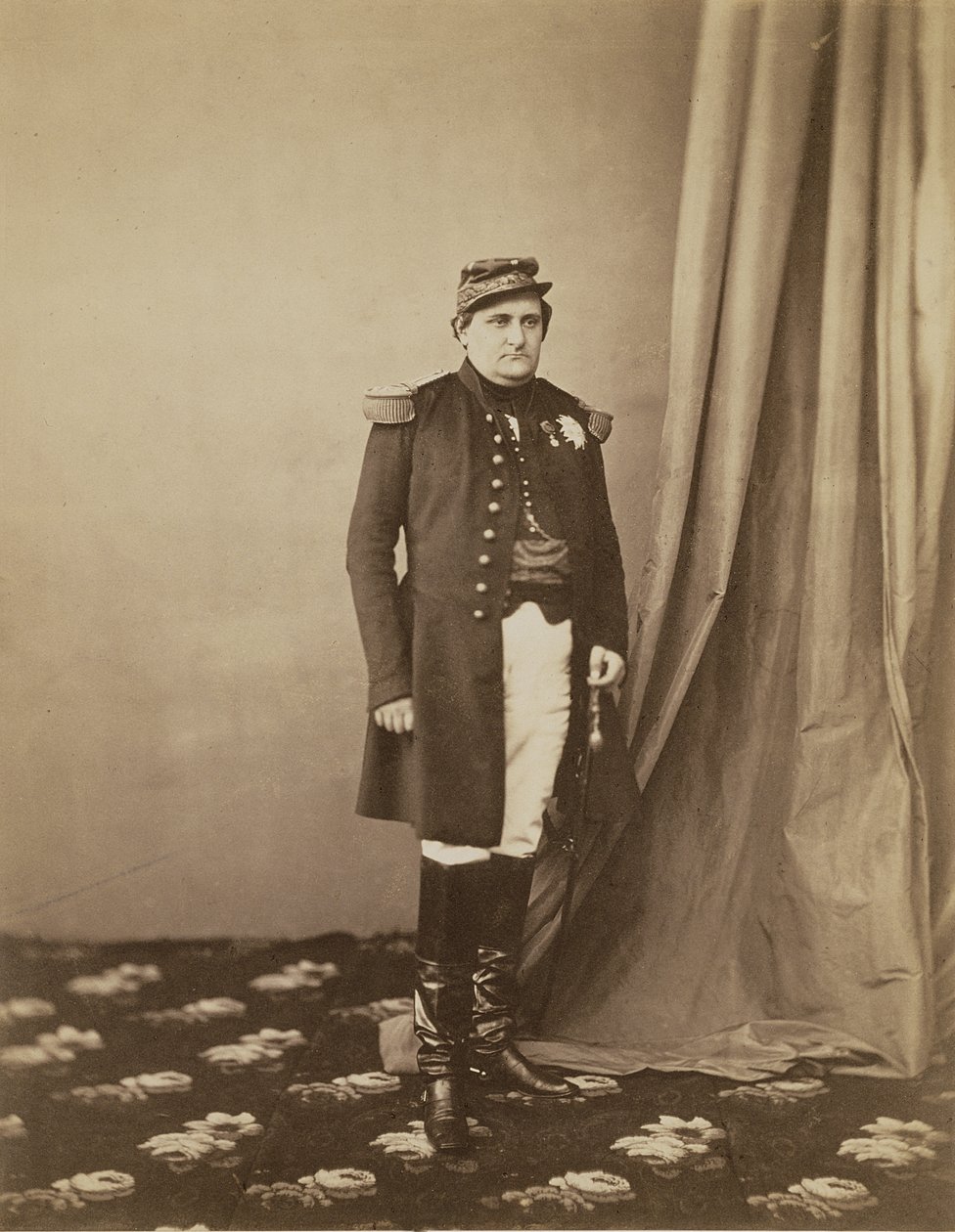 नेपोलियन-जोसेफ-चार्ल्स-पॉल (1822-91) प्रिंस नेपोलियन, 1855 (सीपिया फोटो) द्वारा रोजर फेंटन