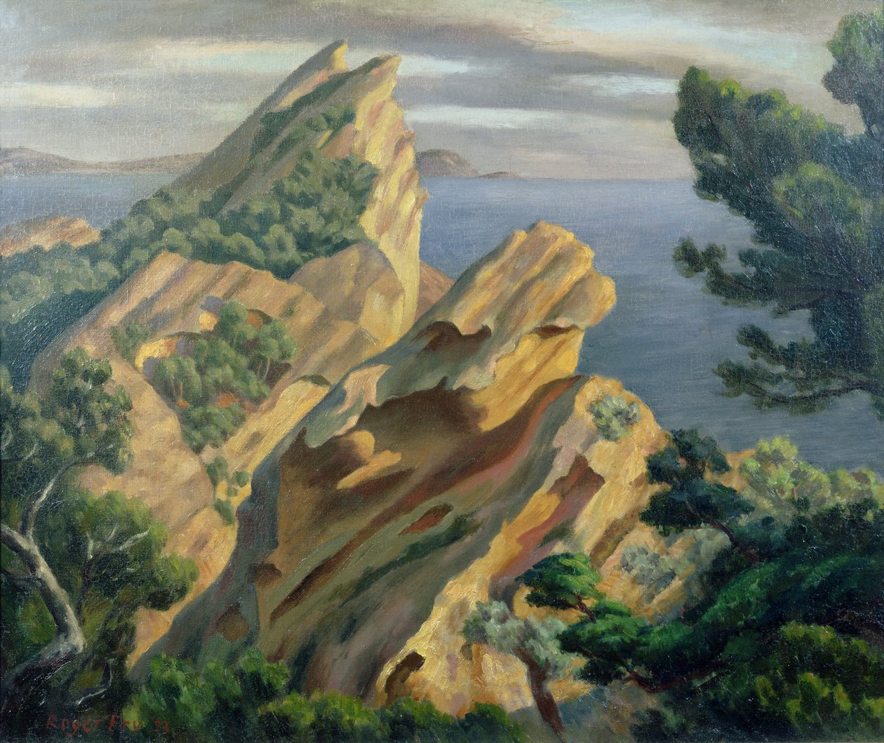 ला सिओटैट, मार्सिले के पास, 1923 (तेल) द्वारा रोजर एलियट फ्राई