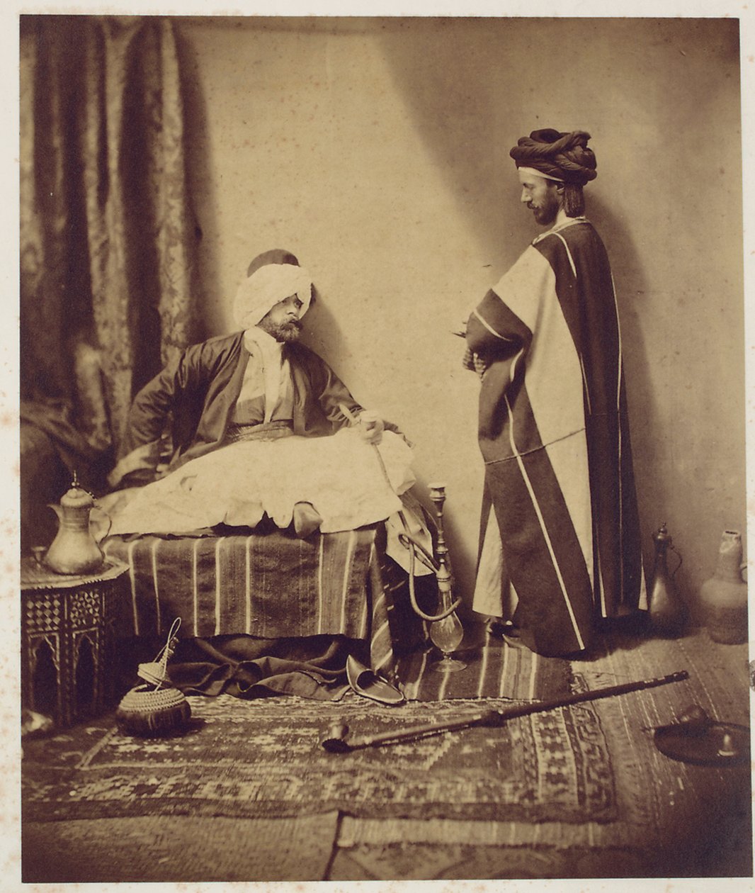 एक वार्तालाप जबकि धूम्रपान, 1858 द्वारा रोजर फेंटन