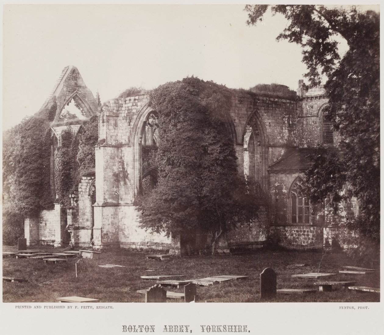बोल्टन एबे, यॉर्कशायर, c.1857 (एल्बम प्रिंट) द्वारा रोजर फेंटन