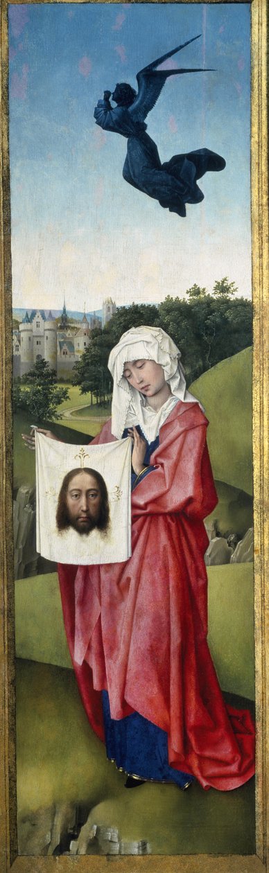 सेंट वेरोनिका, क्रूसिफ़िशन ट्राइपटिक, c.1445 (ओक पैनल पर तेल) द्वारा रोजियर वैन डेर वेयडेन