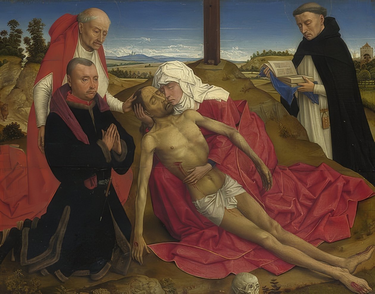 Pietà। 1465 के आसपास द्वारा रोजियर वैन डेर वेयडेन