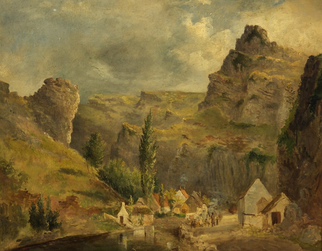 चेडर की तस्वीर के लिए अध्ययन, c.1830 (मिलबोर्ड पर तेल) द्वारा रोलिंडा शार्क
