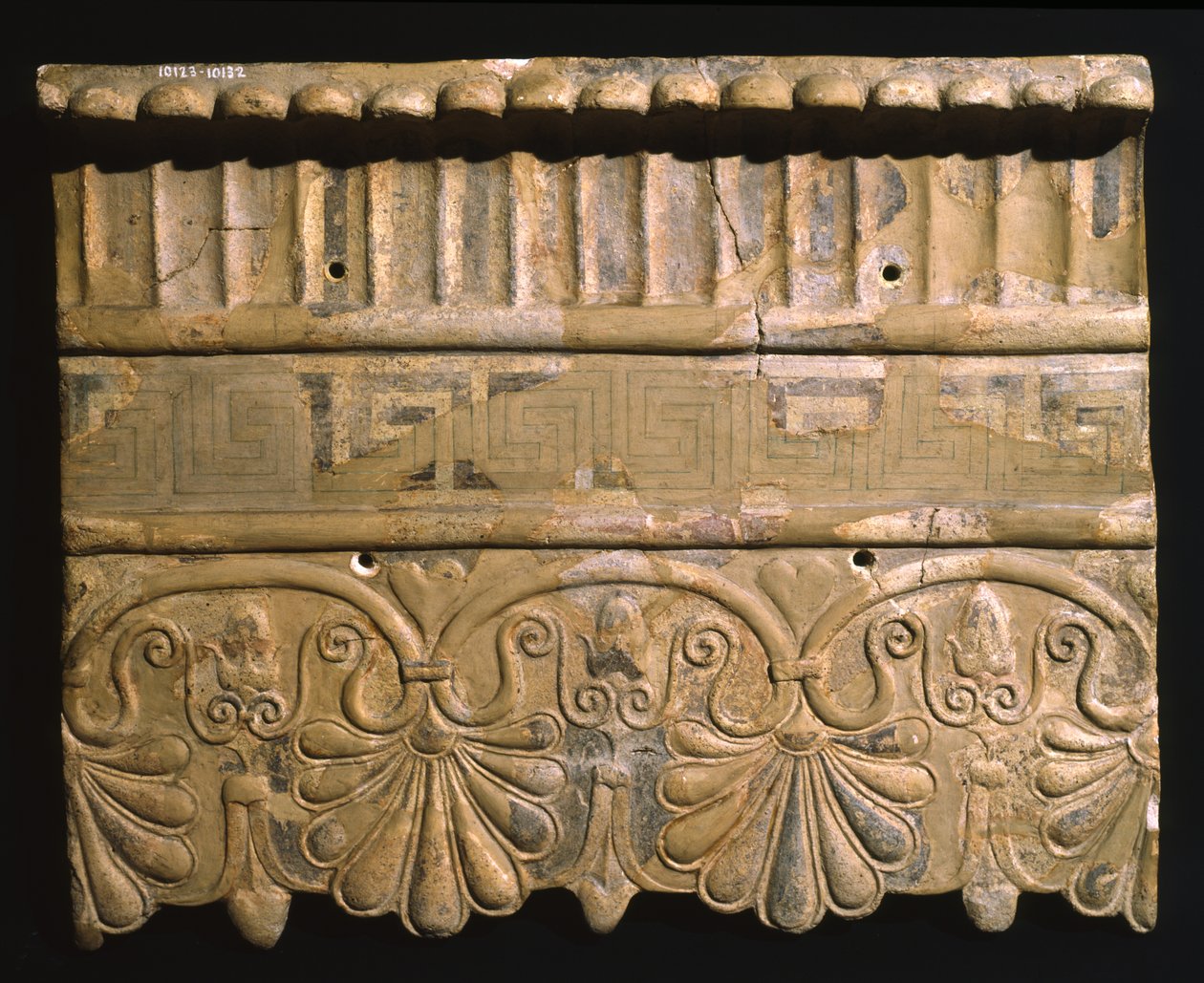 Satricum, लाटियम, इटली (टेराकोटा) में मातृ मतुता के मंदिर से पूर्वकाल द्वारा उपन्यास