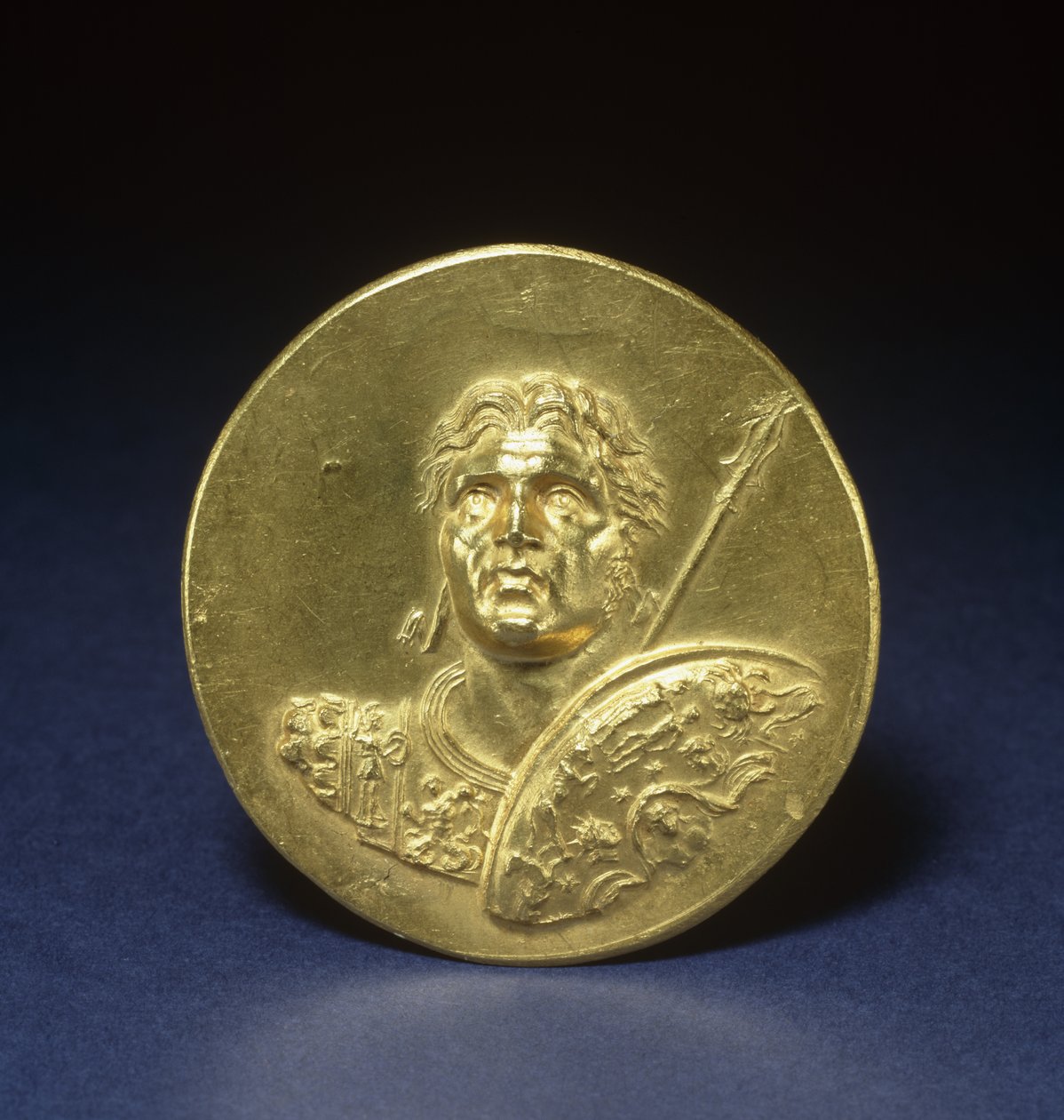 अलेक्जेंडर द ग्रेट के साथ पदक, c.215-243 (स्वर्ण) द्वारा उपन्यास