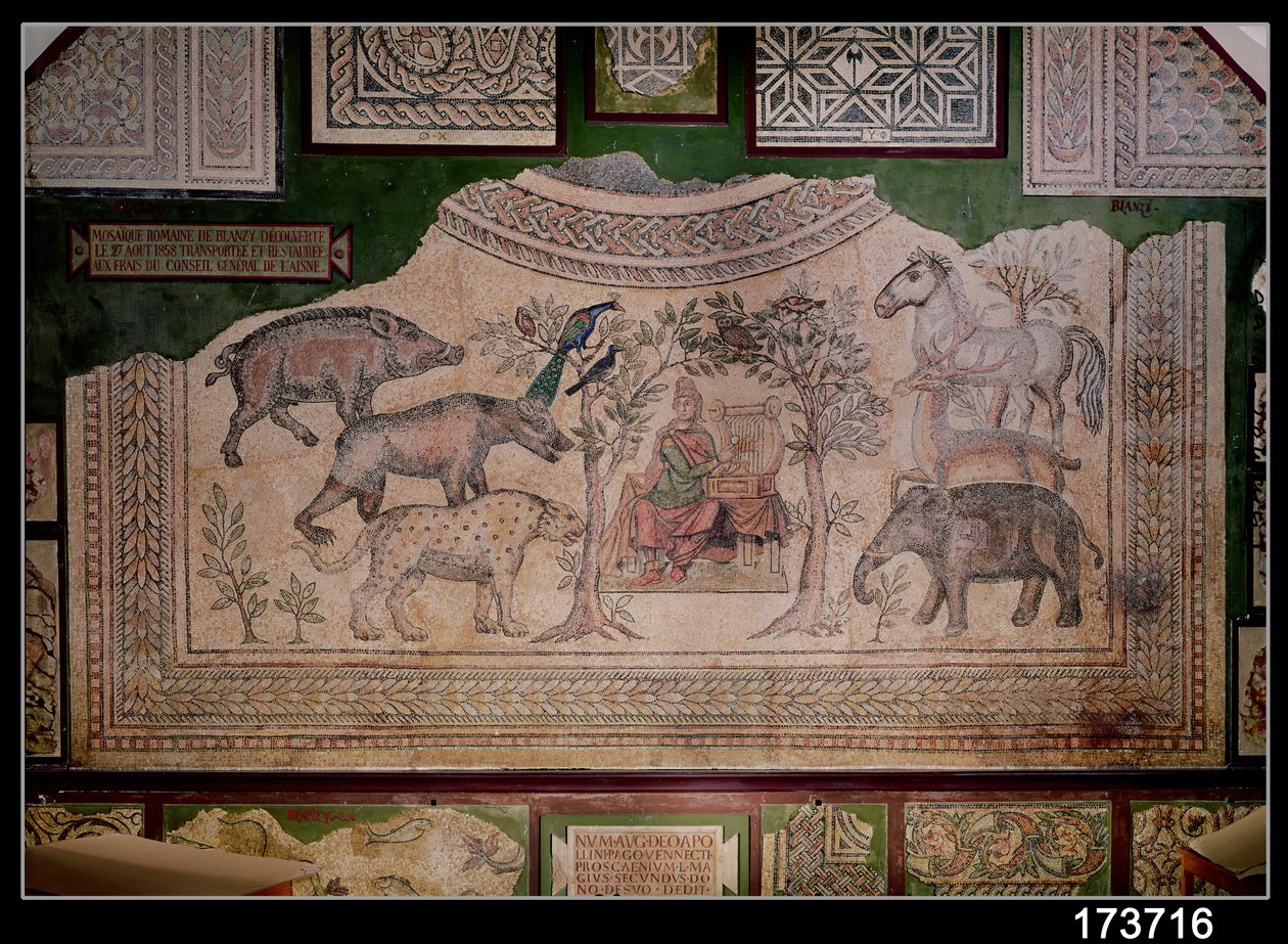 Orpheus आकर्षक जानवरों, Blanzy (मोज़ेक) की साइट से (37337 भी देखें) द्वारा उपन्यास