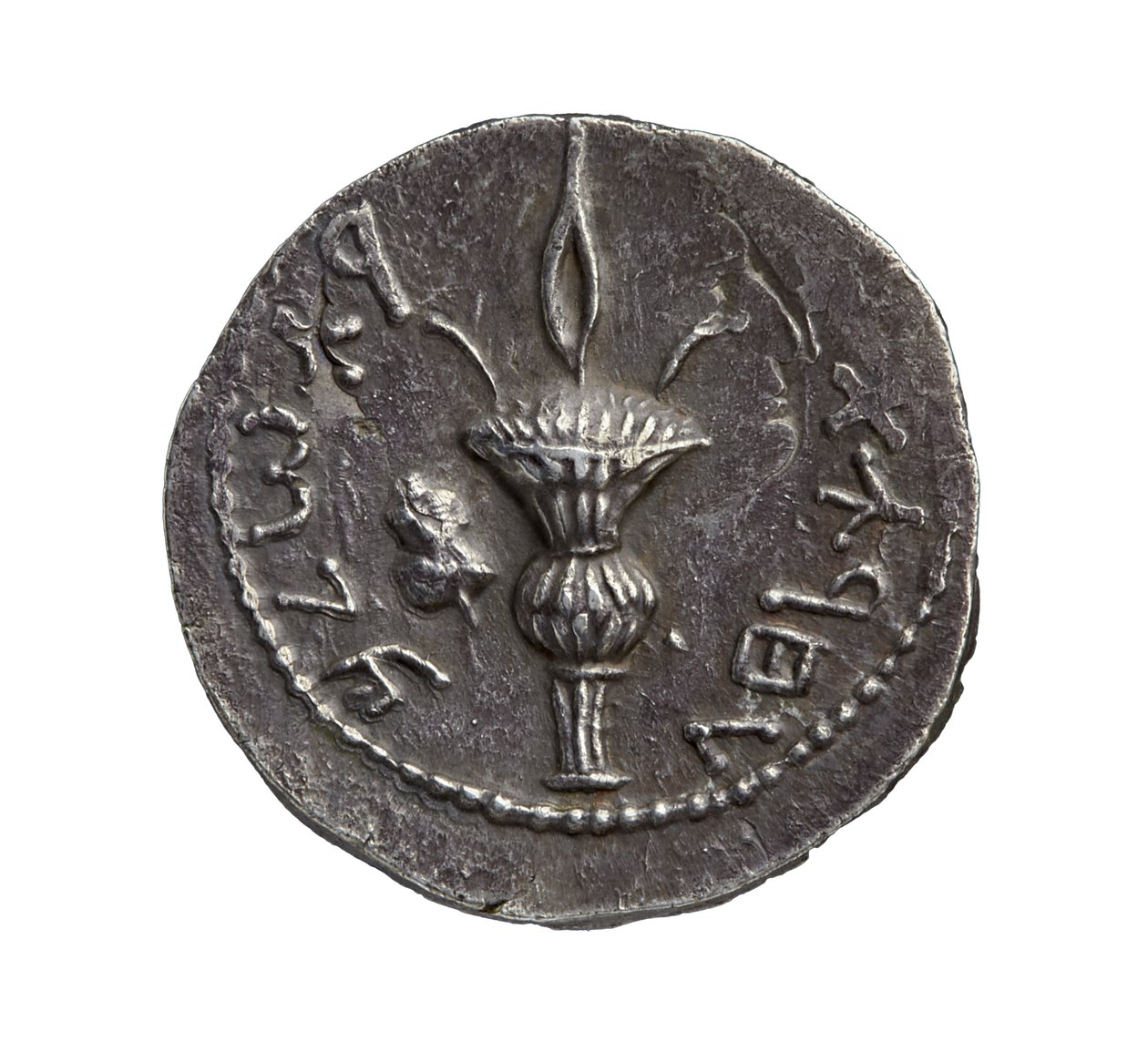 जुडीया से रोमन प्रांतीय चांदी का सिक्का, ईस्वी 132 (चांदी) द्वारा उपन्यास