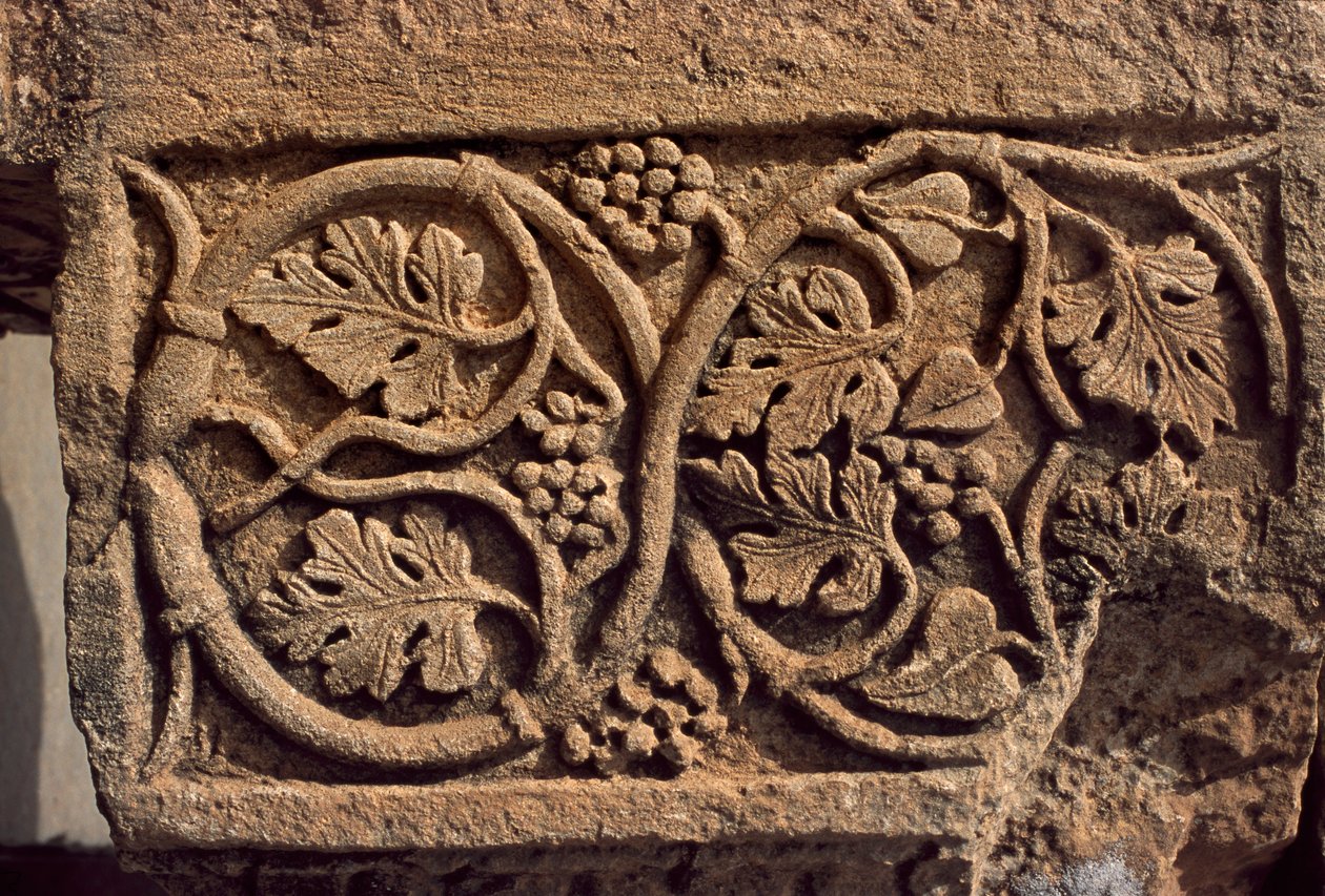 नक्काशीदार सजावट, सर्टियस मार्केट, उच्च शाही अवधि (27 ईसा पूर्व -395 ईस्वी) के साथ वास्तुकला का टुकड़ा द्वारा रोमन इंपीरियल काल