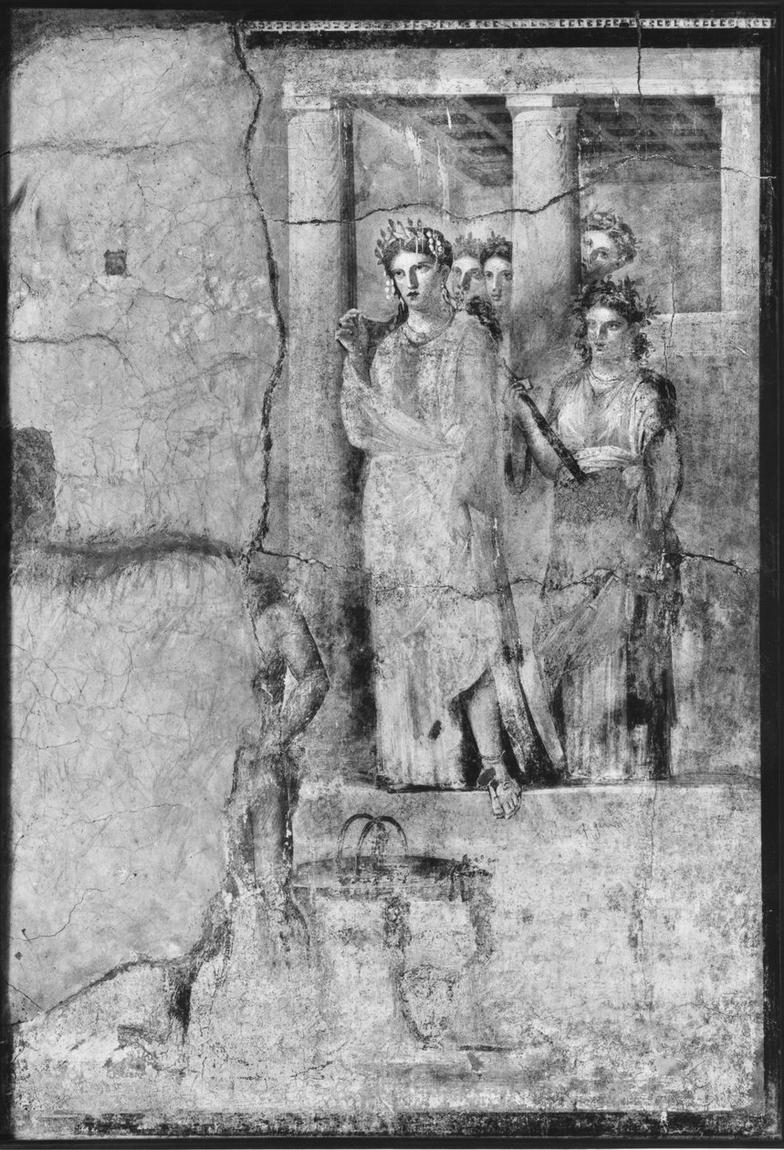 टॉम्पी में इफेजेनिया, पोम्पेई से, c.15BC-50AD (विस्तार से 242788 देखें) द्वारा रोमन रोमन