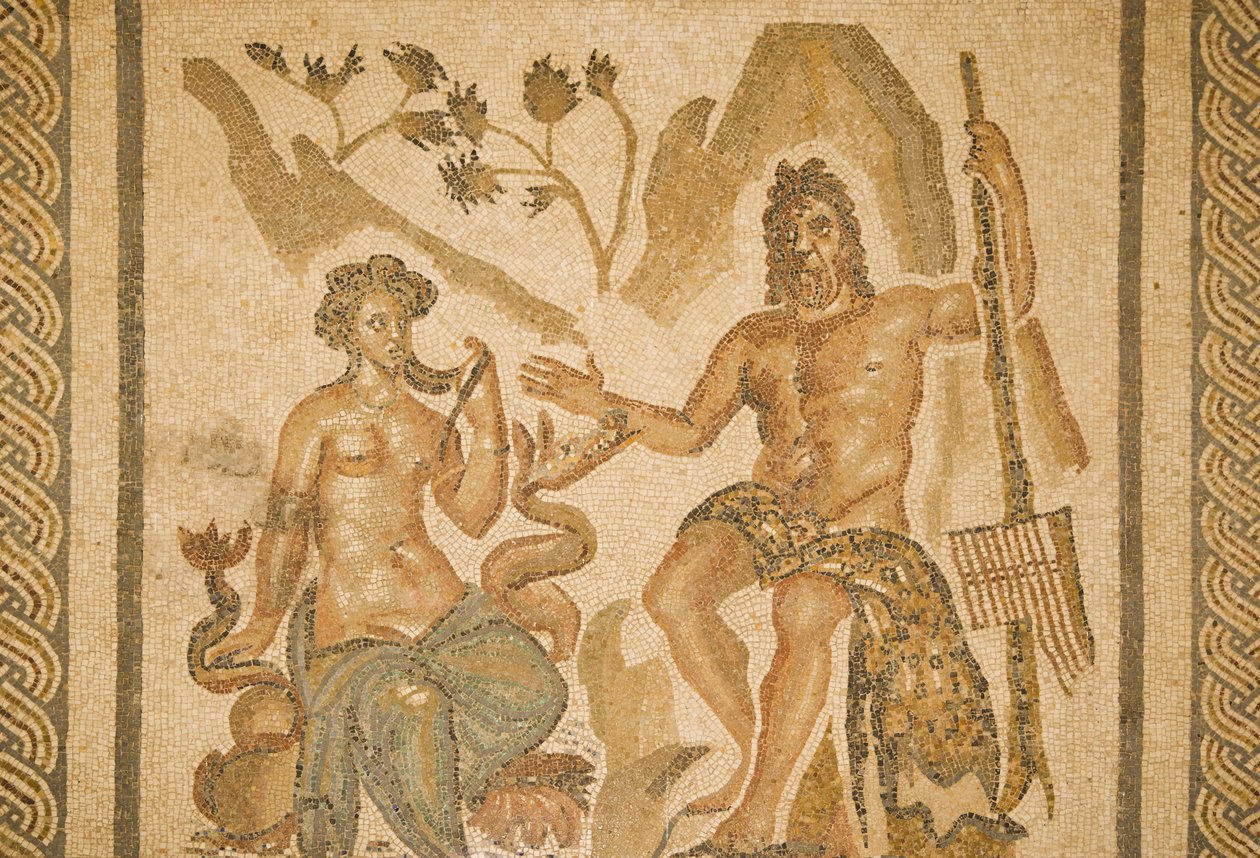 Polyphemus और Galatea की मोज़ेक, ईसाई राजाओं की मोज़र में मोज़ाइक के हॉल से (मोज़ेक) द्वारा उपन्यास
