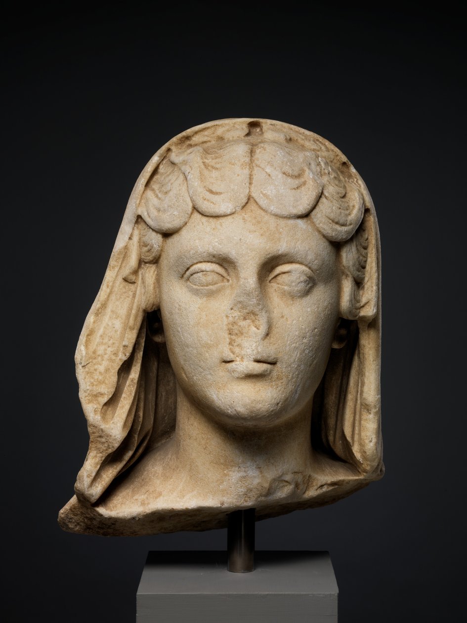 महारानी फॉस्टिना द यंगर का पोर्ट्रेट, c.161–180 AD (संगमरमर) द्वारा उपन्यास