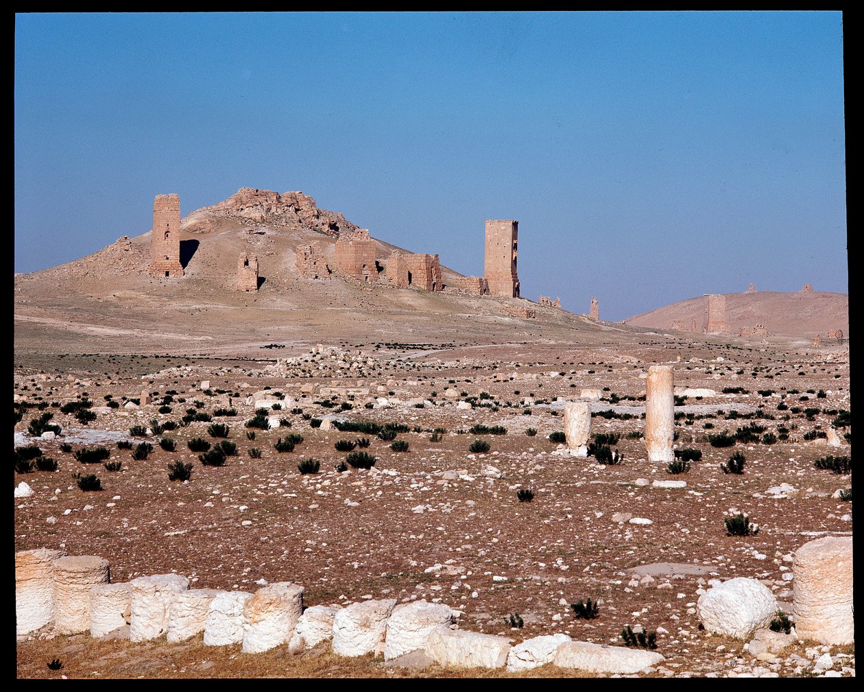 Iamblichus और Elahbel के टॉवर कब्रों का दृश्य (फोटोग्राफी) द्वारा उपन्यास