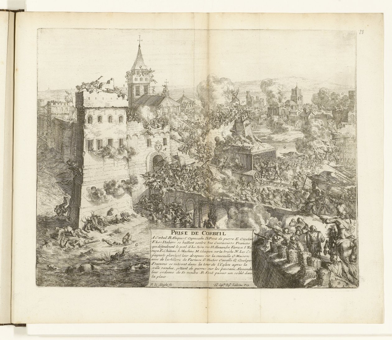 कॉर्बिल का नाम, 1590 कॉर्बिल पर कब्ज़ा (वस्तु पर शीर्षक) फ़्लैंडर्स का युद्ध (श्रृंखला का शीर्षक) द्वारा रोमिन डे हुगहे