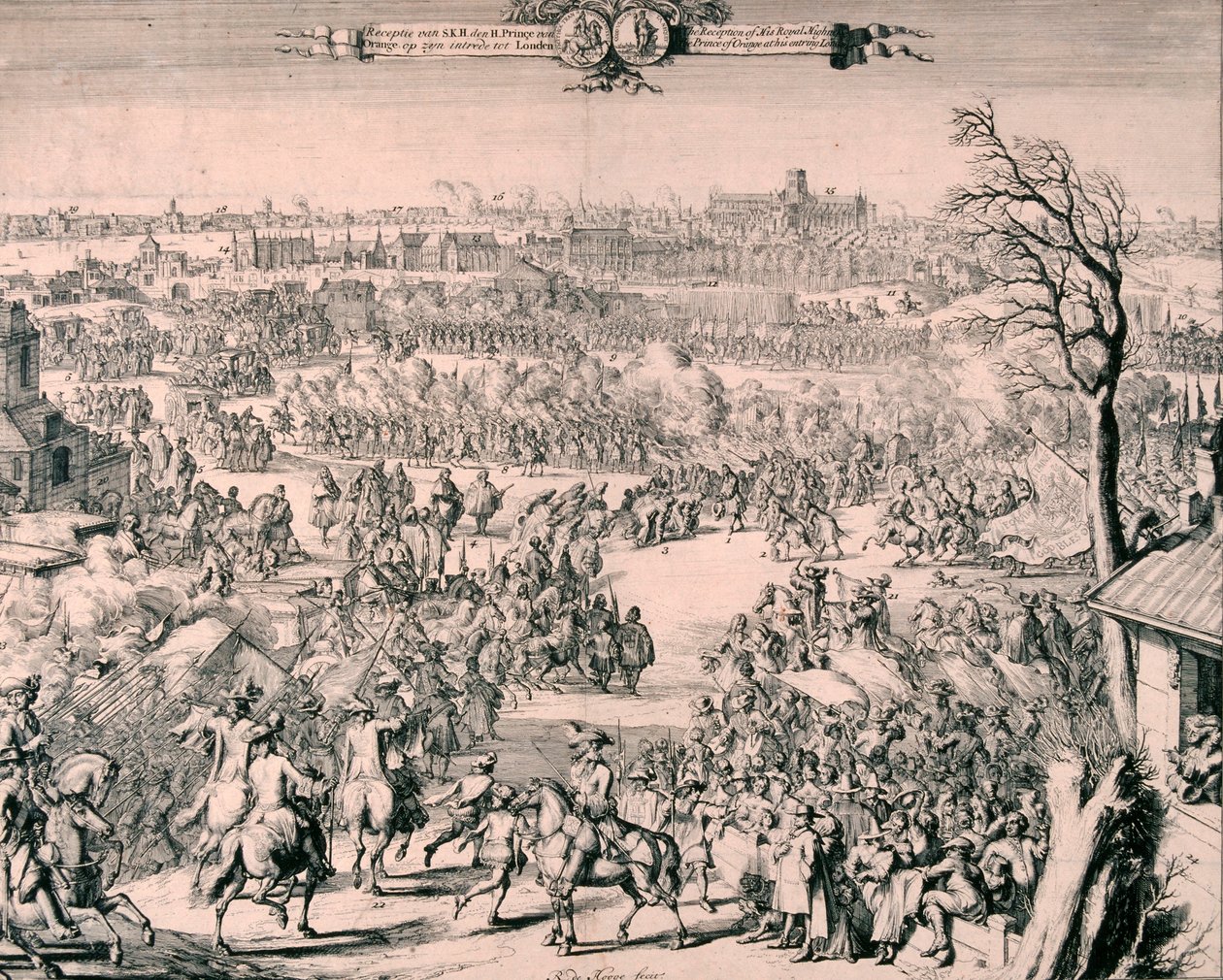 किंग विलियम III का शाही जुलूस, 1688 द्वारा रोमिन डे हुगहे