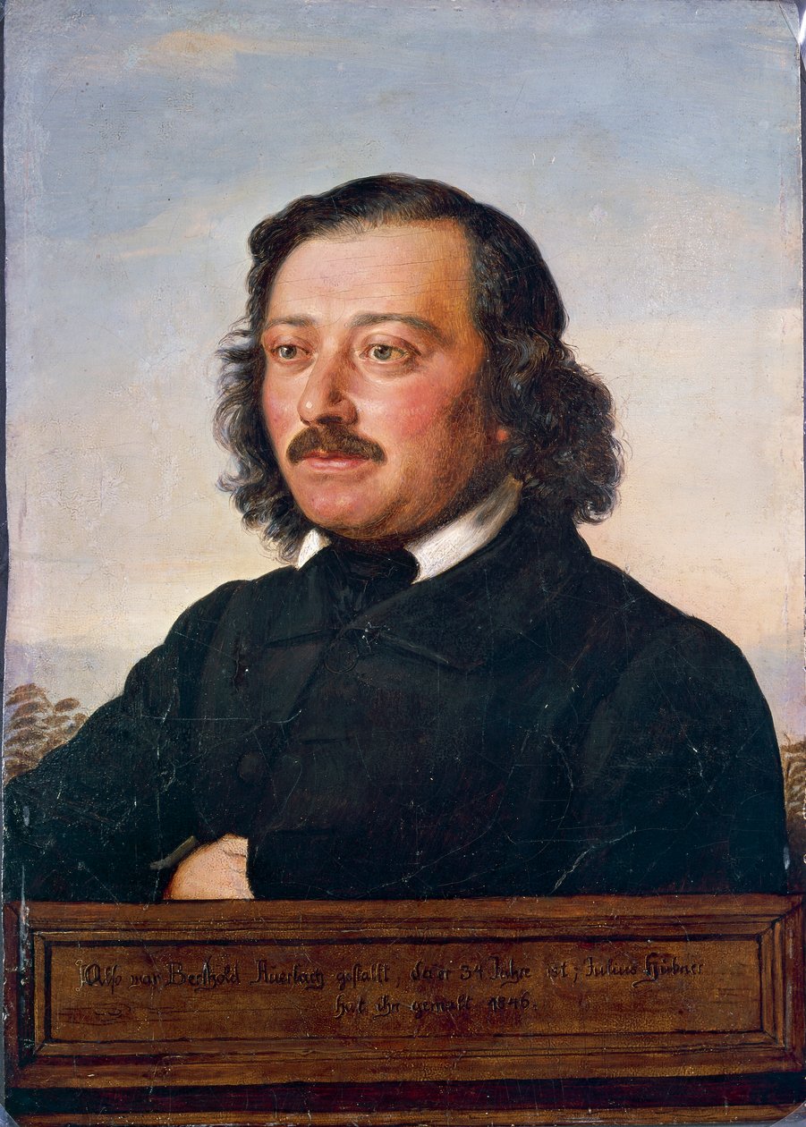 बर्थोल्ड Auerbach . का पोर्ट्रेट द्वारा रुडोल्फ जूलियस बेन्नो ह्युबनेर