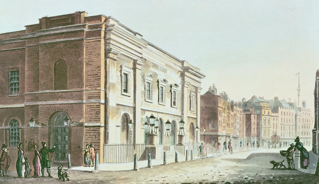 न्यू ड्रूरी लेन थिएटर, 1812 द्वारा रूडोल्फ एकरमैन