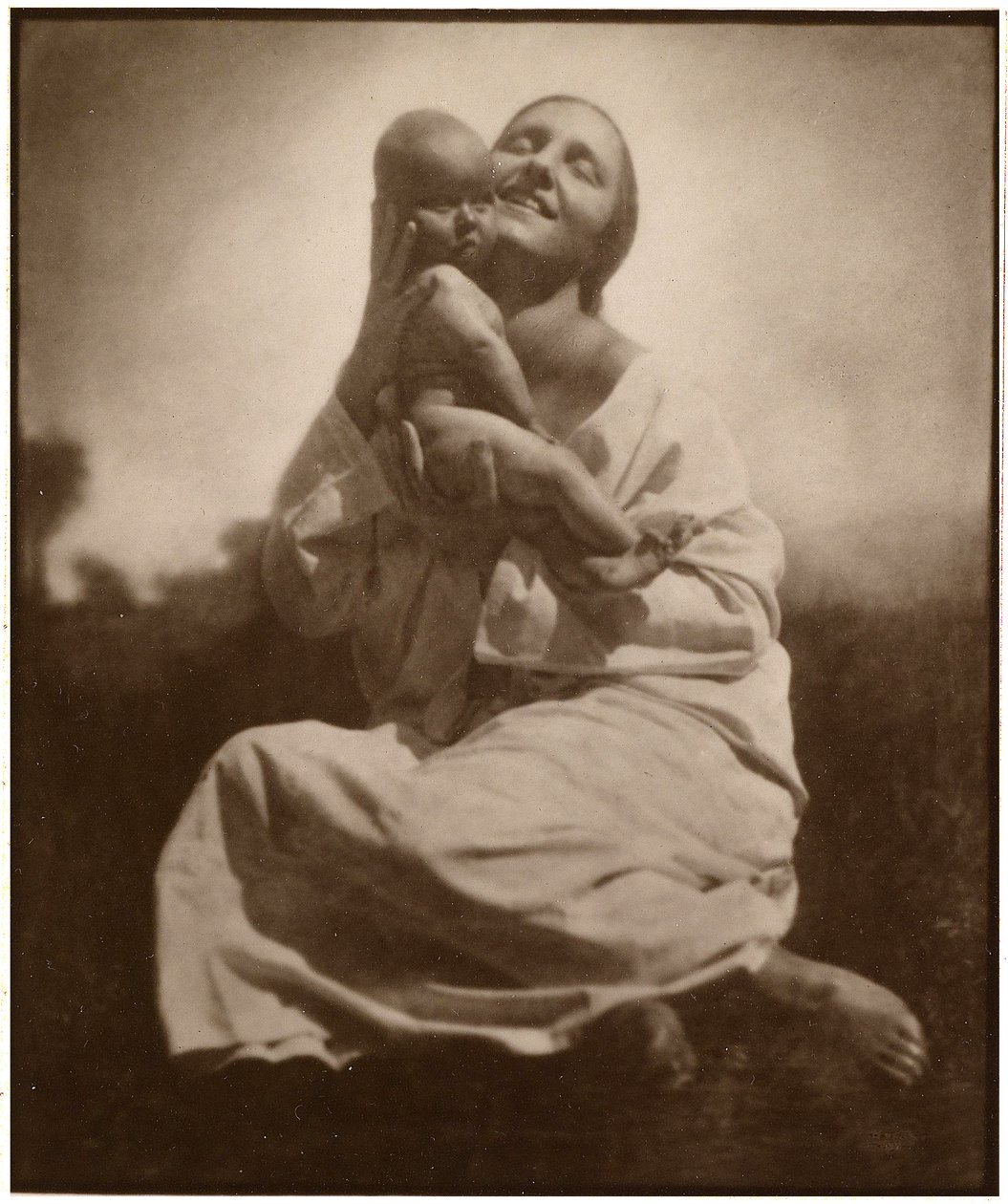 मां और बच्चे c.1925 द्वारा रूडोल्फ कोप्पिट्ज़