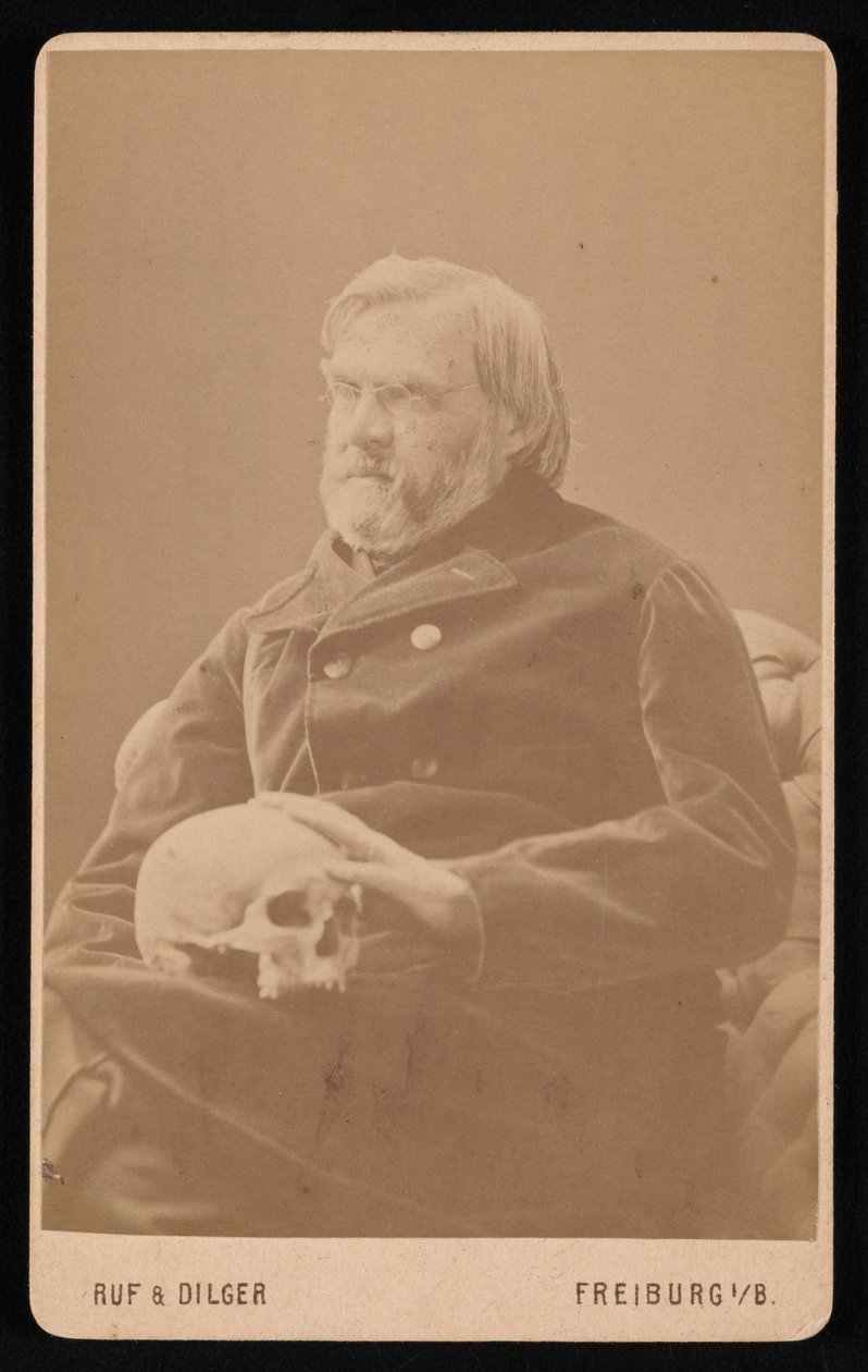 अलेक्जेंडर एकर का पोर्ट्रेट 1816-1887, लगभग 1870। द्वारा रूफ और Dilger