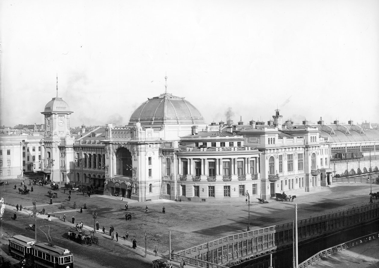 1904 के बाद Tsarskoye सेलो रेलवे स्टेशन, सेंट पीटर्सबर्ग द्वारा रूसी फोटोग्राफर
