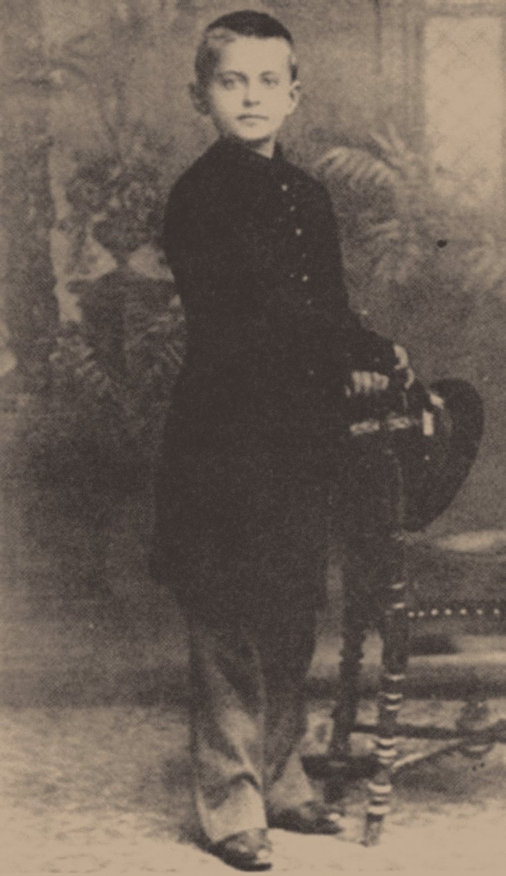 लियोन ट्रॉटस्की की आयु 9, 1888 थी द्वारा रूसी फोटोग्राफर