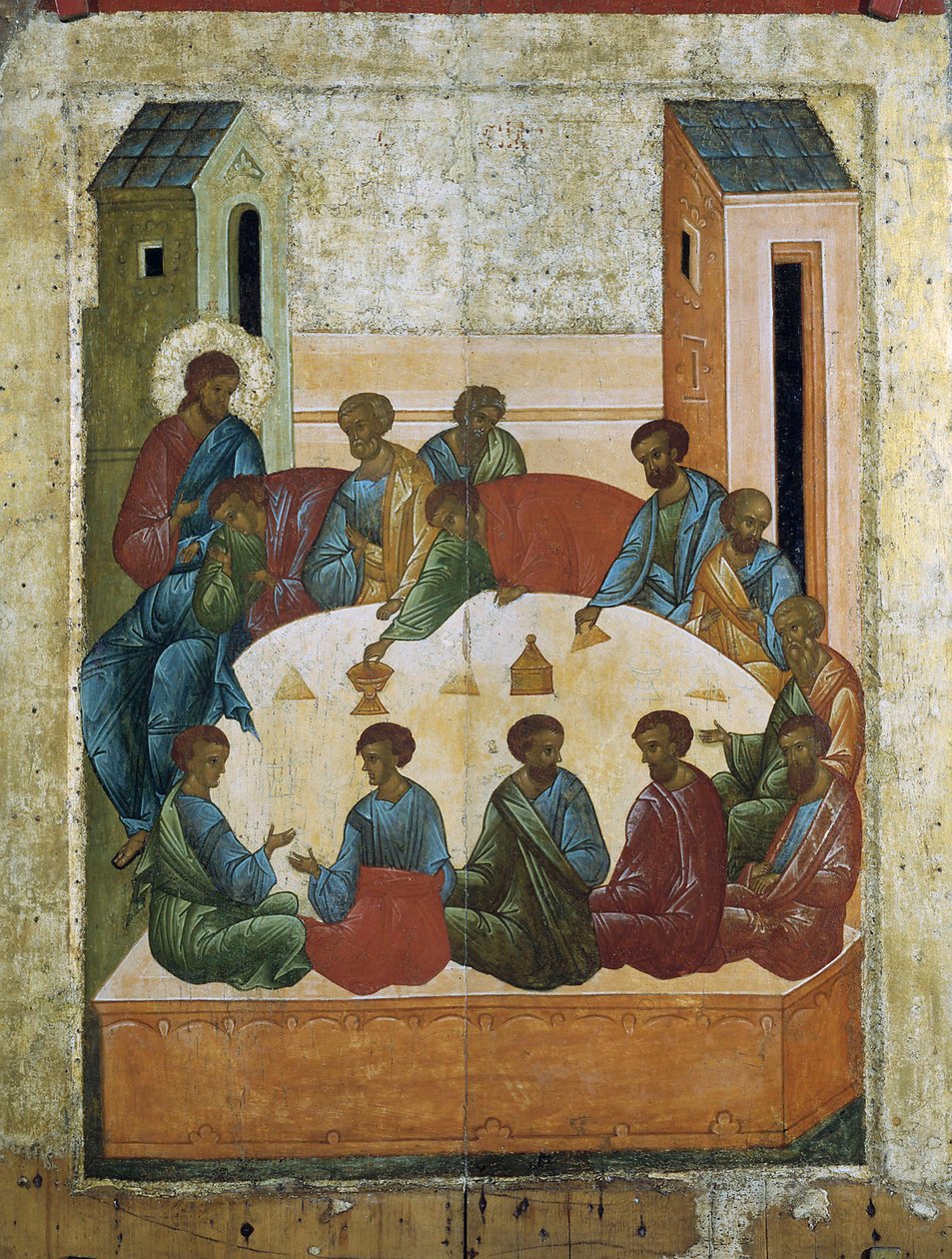 द लास्ट सपर', 1497। द्वारा रूसी आइकन।