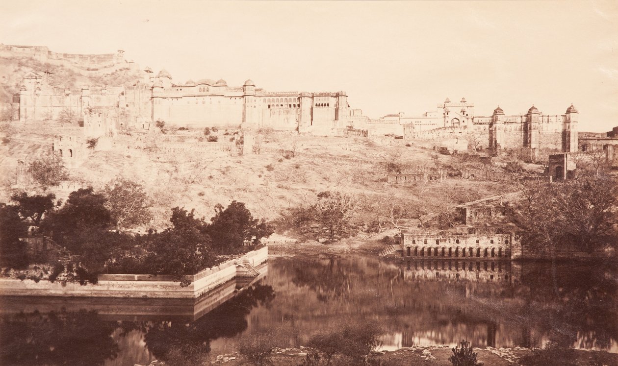 अंबर किले का दृश्य, 1871 (एल्बम प्रिंट) द्वारा एस। और शेफर्ड, सी। बॉर्न