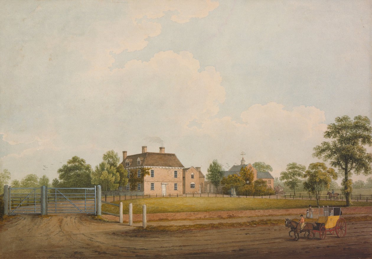 होमर परिवार निवास, बाल्साल हीथ, 1799 द्वारा एस राइट