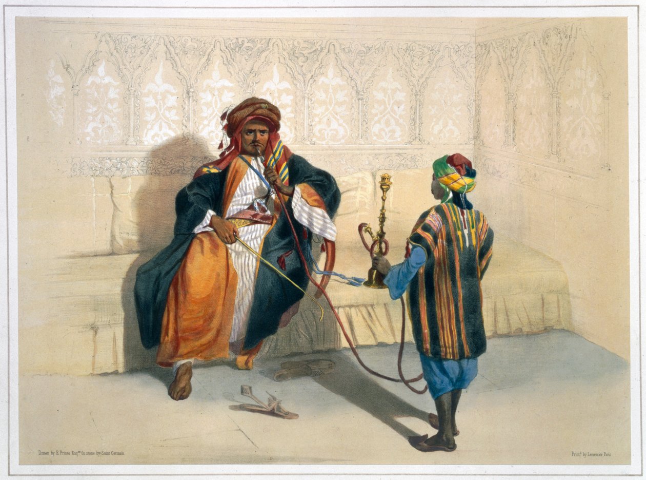 एक अरब शेख धूम्रपान, 1848 द्वारा सेंट जर्मेन