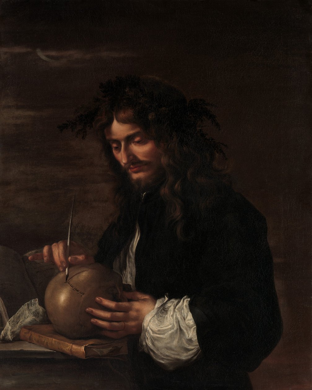 स्व-पोर्ट्रेट, c.1647 (कैनवास पर तेल) द्वारा निस्तारण रोजा