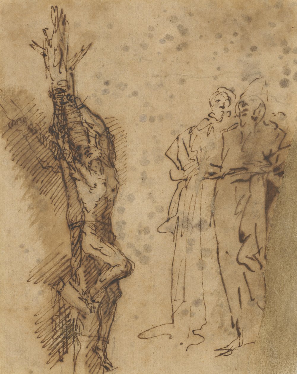 पॉलीक्रेट के लिए अध्ययन क्रूसीफिक्सन, c.1662 द्वारा निस्तारण रोजा