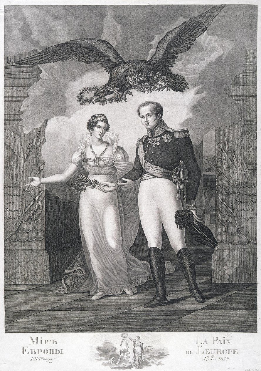 द एलेग्रेटरी ऑफ द पीस ऑफ यूरोप, 1814 द्वारा साल्वातोर कार्डेली