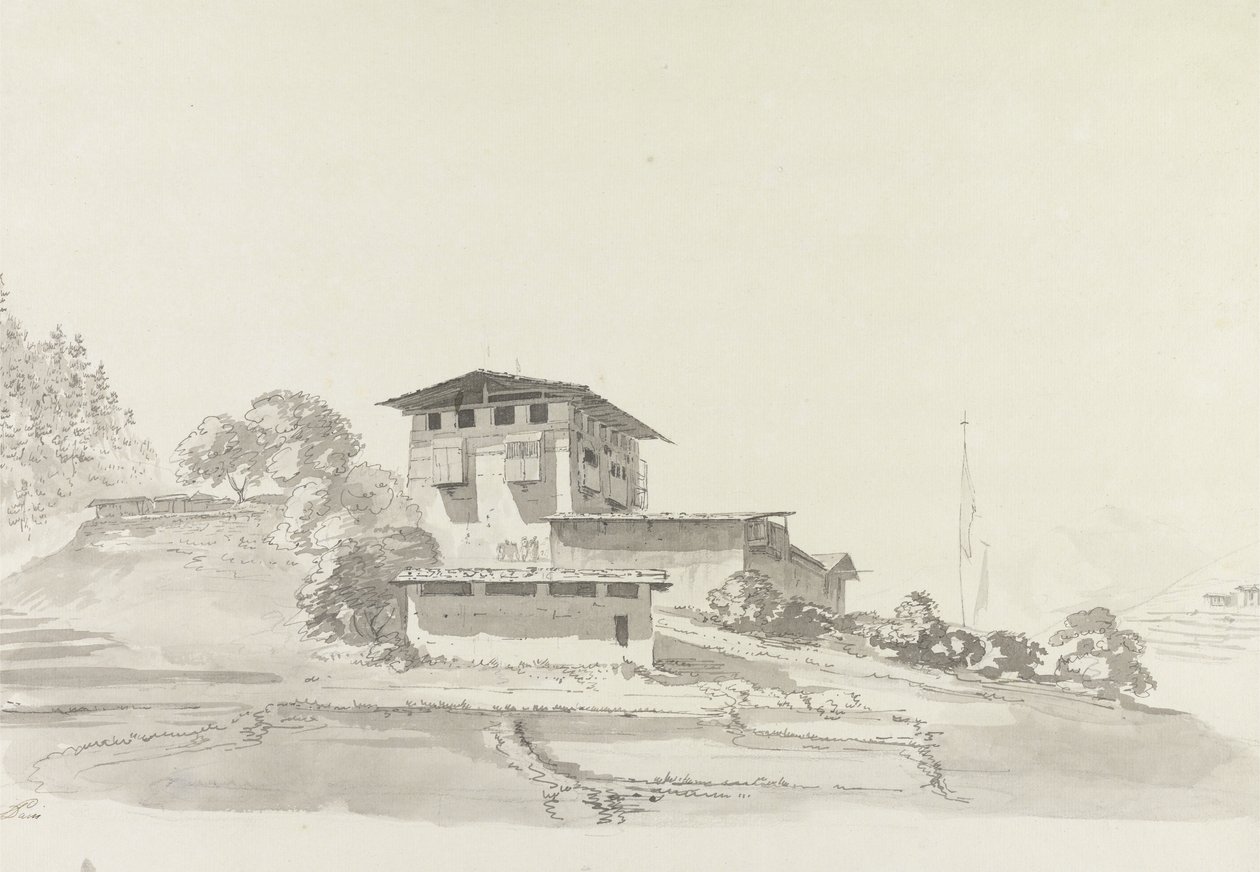 हाइलाइट्स, युगांडा 1783 (wc और ग्रेफाइट पेपर पर) द्वारा सैमुअल डेविस