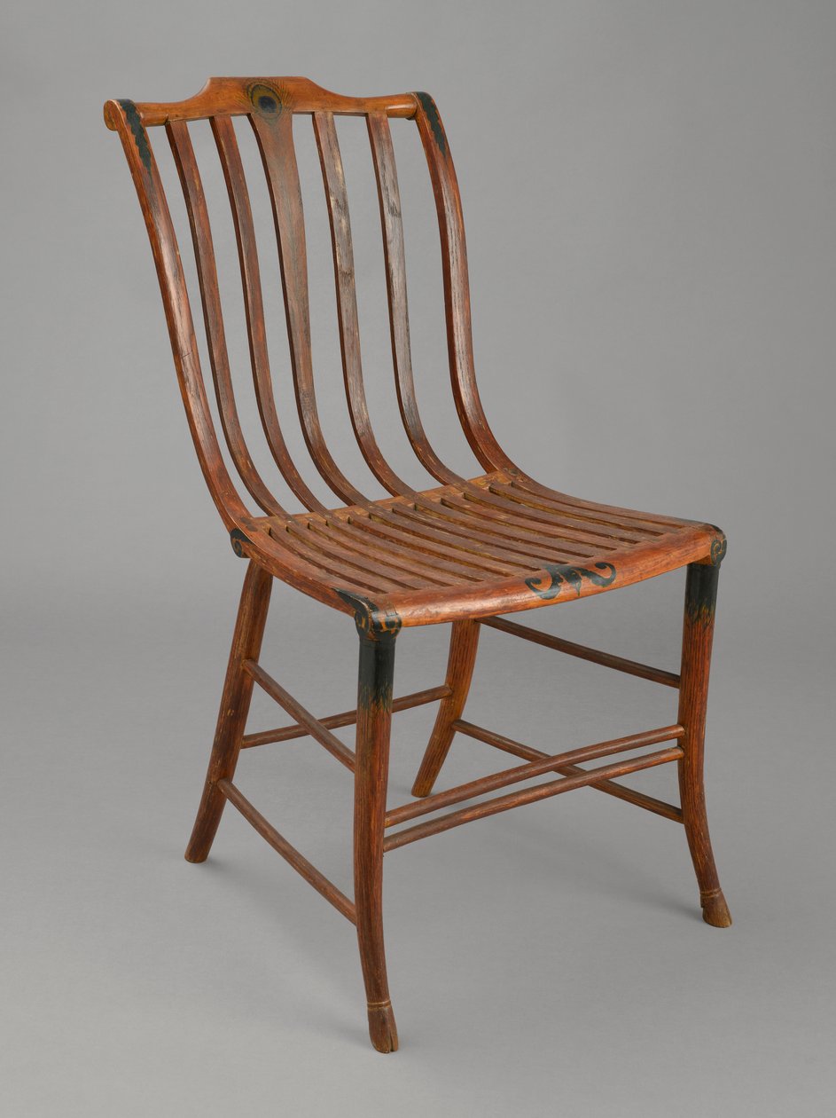 साइड चेयर, c.1808-20 (बेंटवुड, राख और मेपल) द्वारा सैमुअल ग्रैग