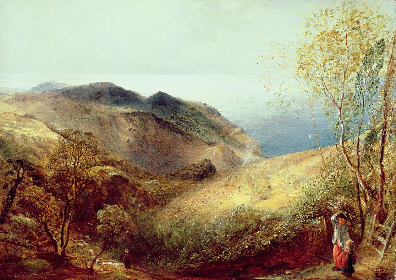 चल्डेन डाउन, डोरसेट पर, c.1834-35 द्वारा सैमुअल पामर