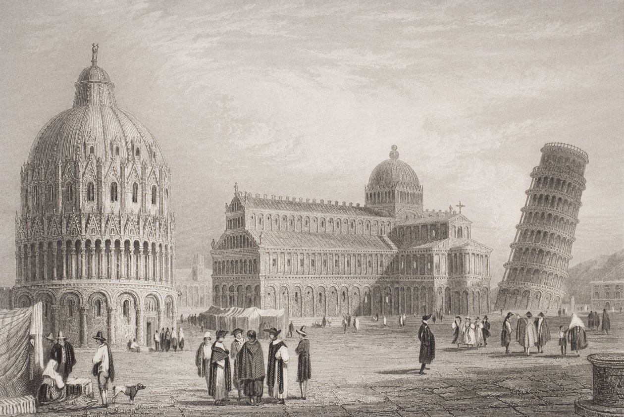 पीसा, विलियम फाइंड (1787-1852) द्वारा उकेरा गया द्वारा सैमुअल प्राउट