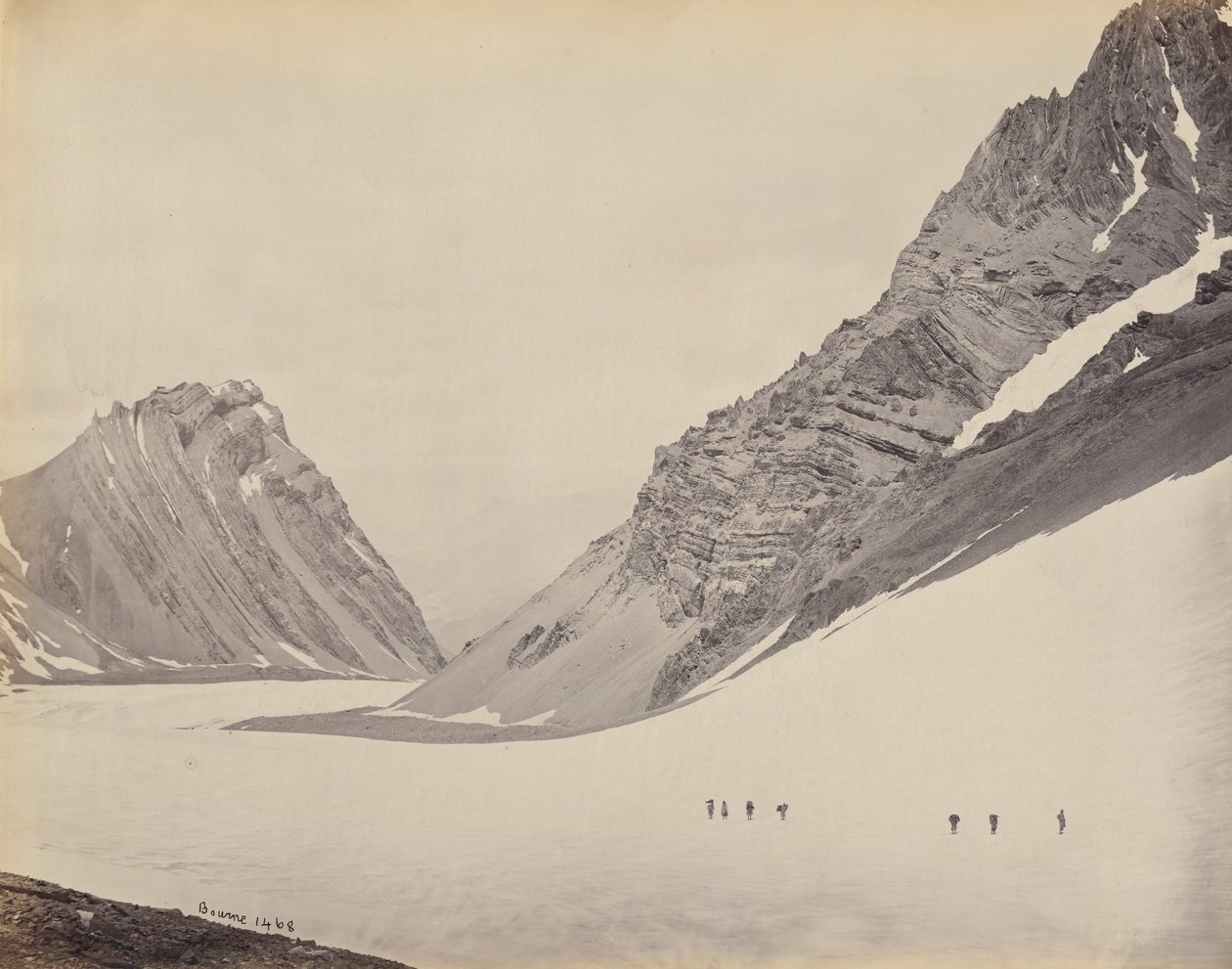 मनिरुंग दर्रा, 1866। द्वारा सैमुअल बॉर्न